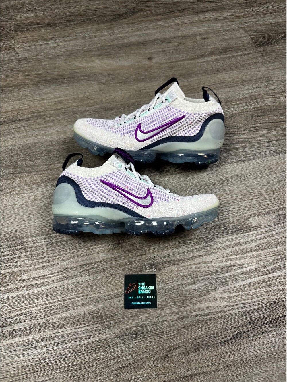 Size 6Y Nike Air VaporMax 2021 FK Violet Frost Midnight Navy